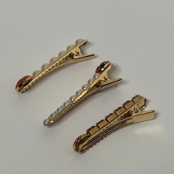 Adorned Luxe Scarlet Garden Adornments / Set of 3 Hair Clips - Picture 9 of 9